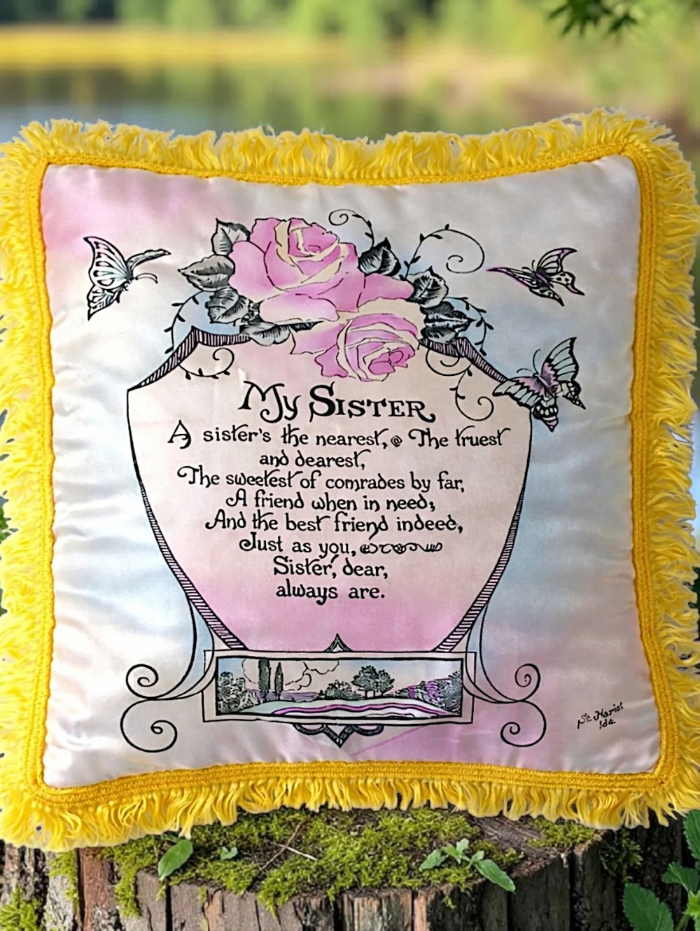 Military Satin Pillowcase Cover Vintage Home Front St Maries Idaho US‎ MY SISTER